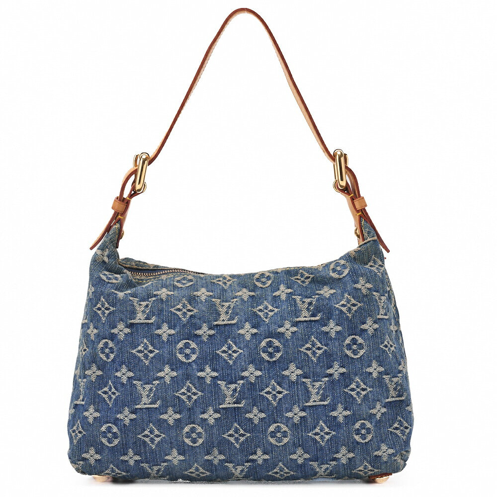 Louis Vuitton Shoulder Bag, Monogram Denim, Blue, Gold-Tone Hardware, Pre-Owned - Vintage La Charme