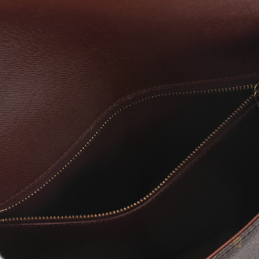 Louis Vuitton Umhängetasche, Monogramm, Braun, Goldfarbene Hardware, Gebraucht