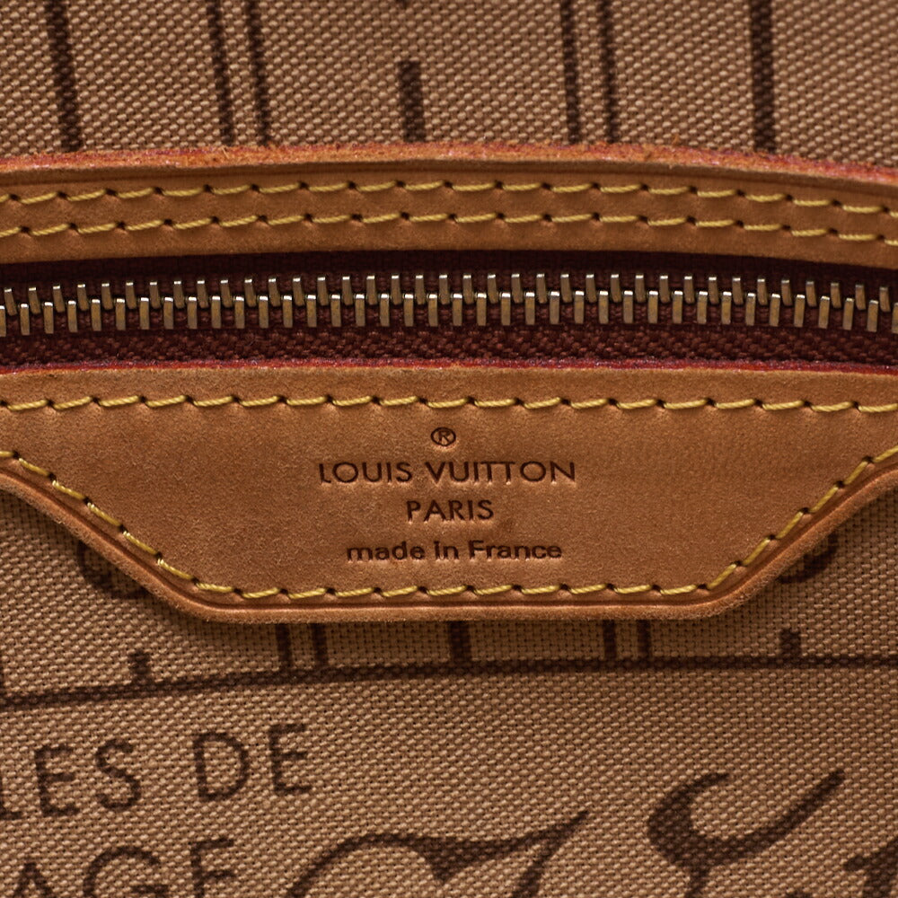 Louis Vuitton Tote Bag, Monogramm, Canvas, Braun, Goldfarbene Metallteile, Gebraucht