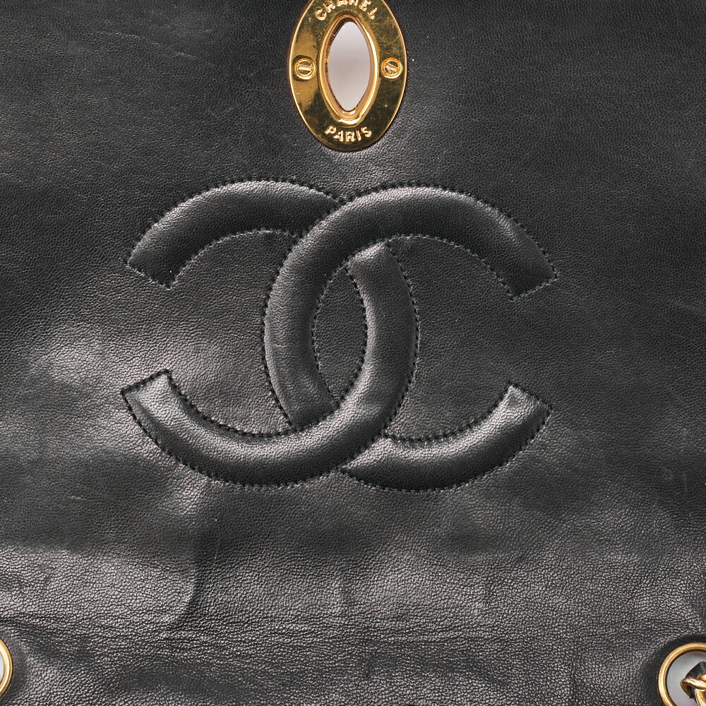 CHANEL Shoulder Bag Matelasse Lambskin Black Gold-Tone Hardware Pre-Owned - Vintage La Charme