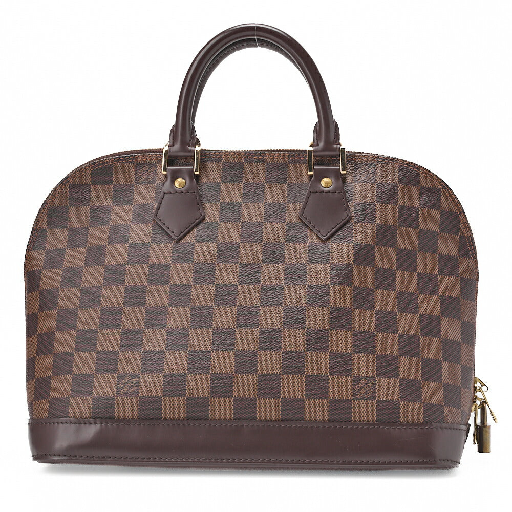 Louis Vuitton Handbag Alma PM Damier Canvas Brown Gold-Tone Hardware Pre-Owned - Vintage La Charme