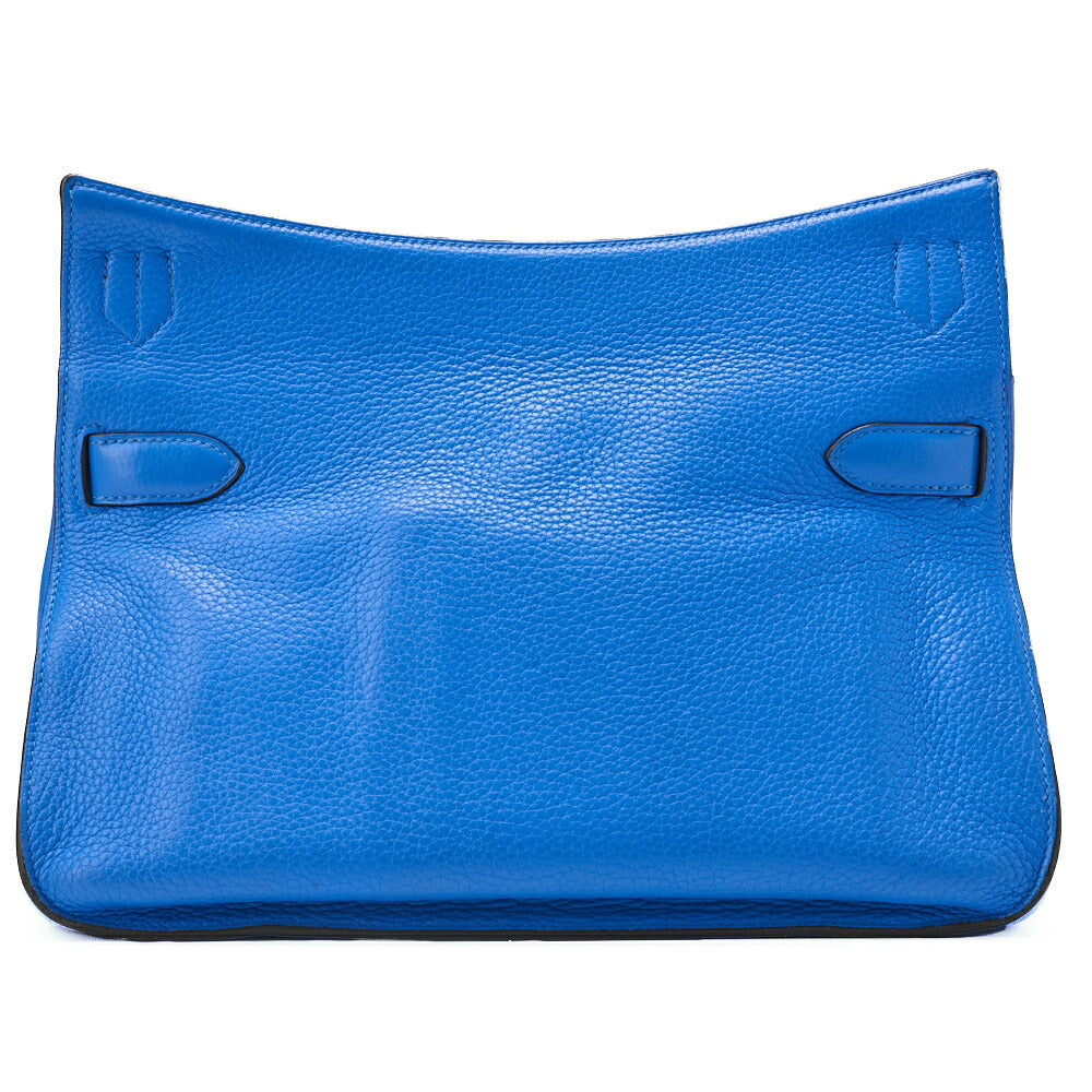 HERMES Gypsiere 34 Shoulder Bag Tryon Clemence Blue Zanzibar Silver-Tone Hardware Pre-Owned - Vintage La Charme