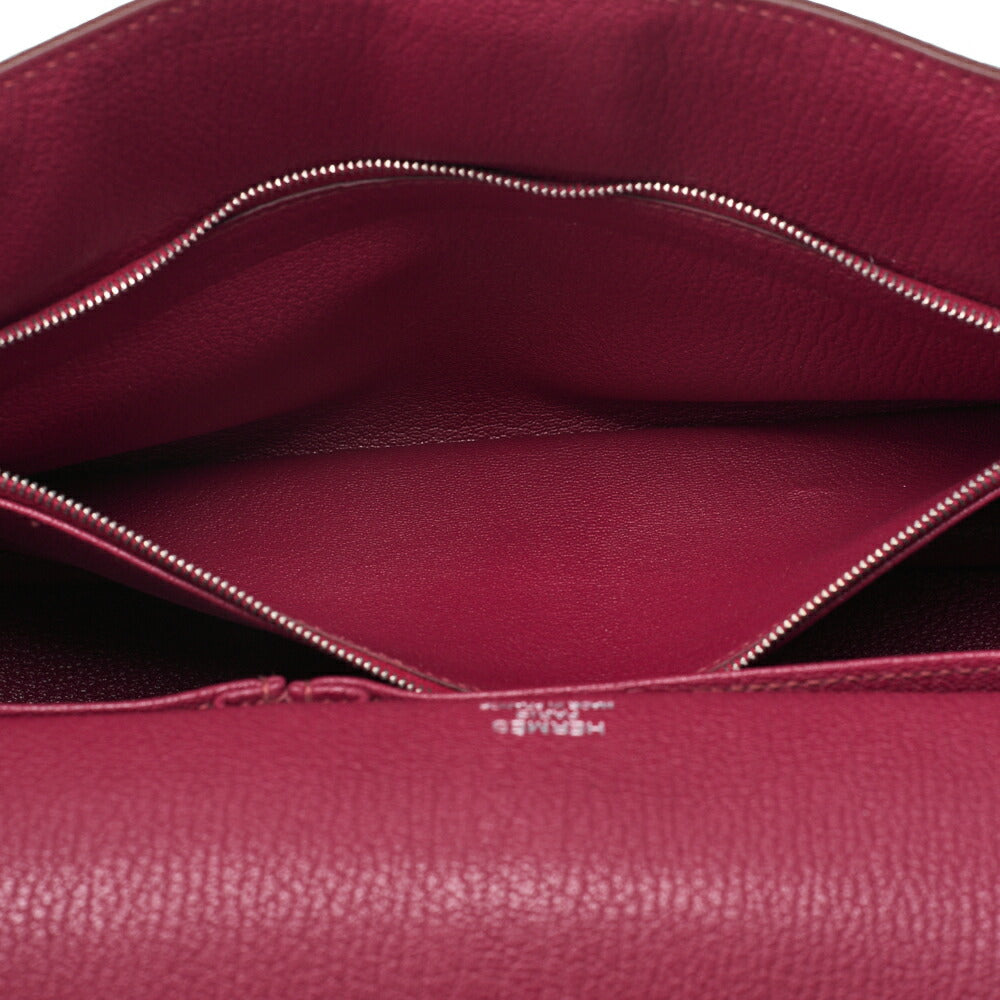 HERMES Gypsiere 34 Shoulder Bag Tryon Clemence Tosca Silver-Tone Hardware Pre-Owned - Vintage La Charme