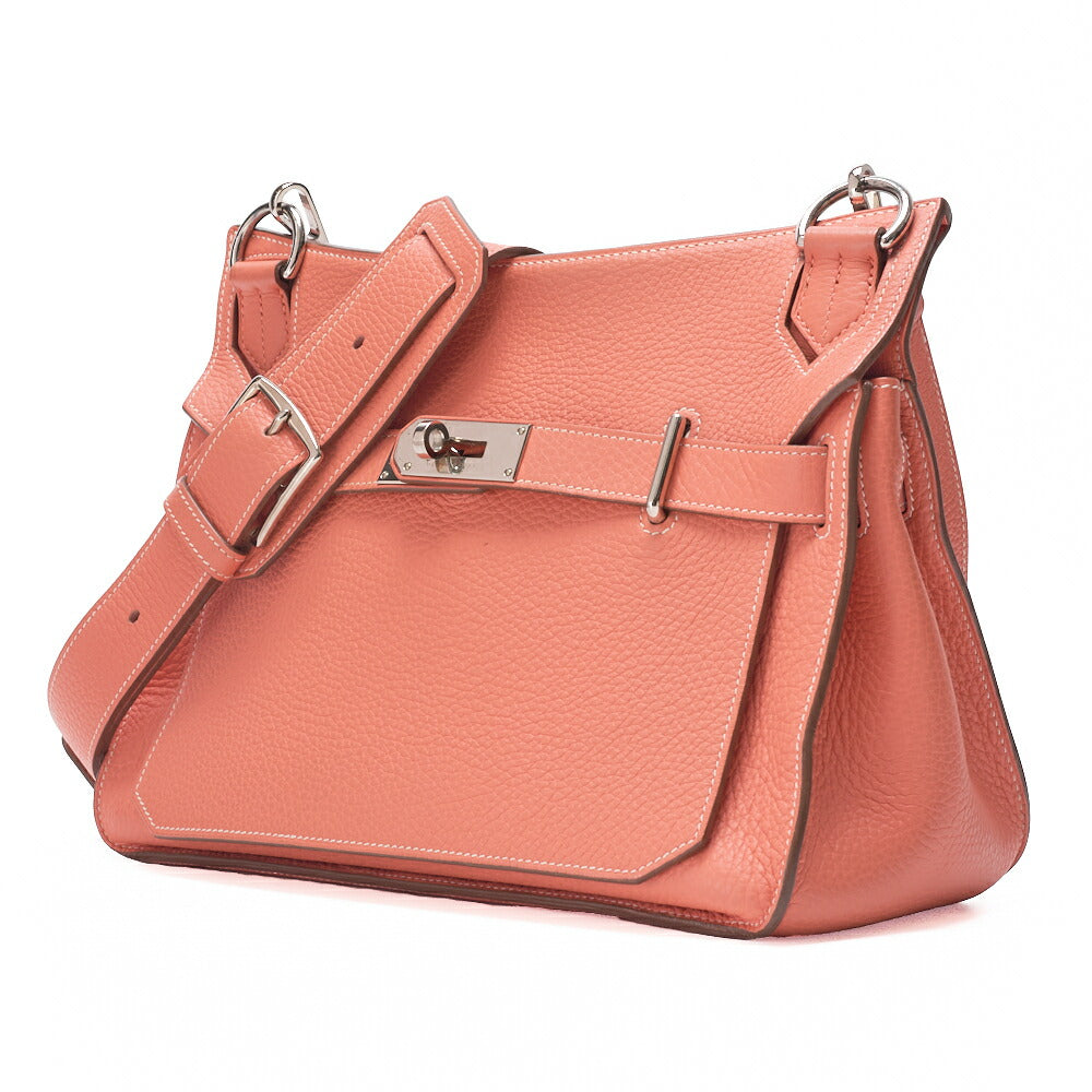 HERMES Gypsiere 30 Shoulder Bag Tryon Clemence Crevette Silver-Tone Hardware Pre-Owned - Vintage La Charme