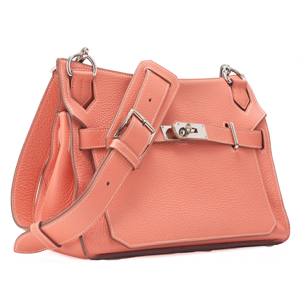 HERMES Gypsiere 30 Shoulder Bag Tryon Clemence Crevette Silver-Tone Hardware Pre-Owned - Vintage La Charme