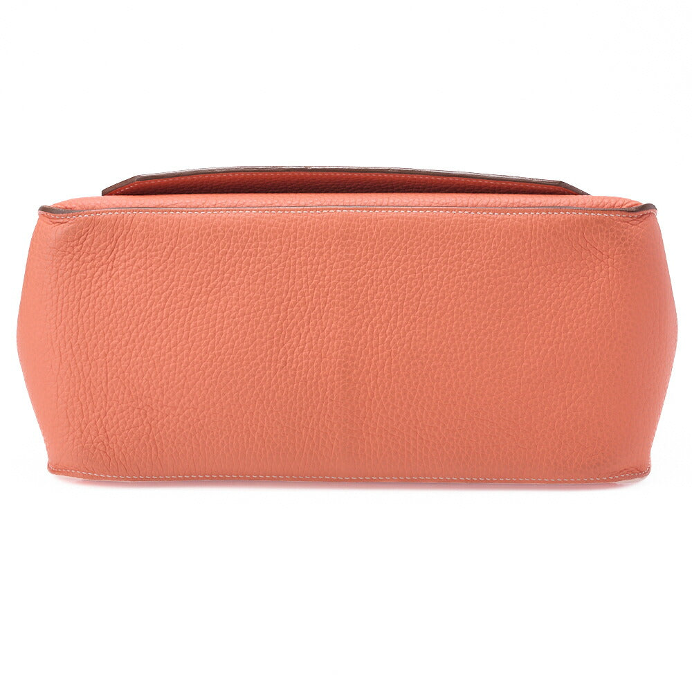 HERMES Gypsiere 30 Shoulder Bag Tryon Clemence Crevette Silver-Tone Hardware Pre-Owned - Vintage La Charme