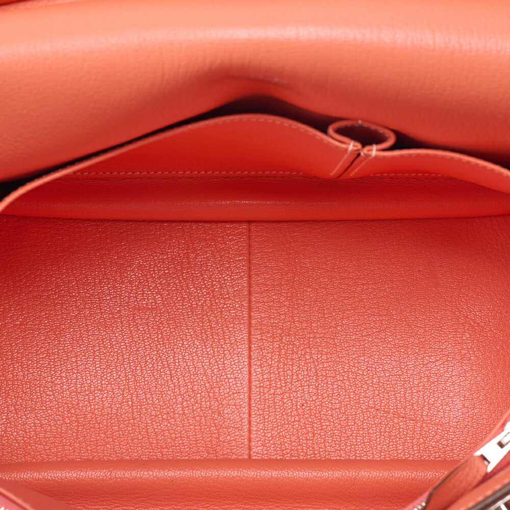 HERMES Gypsiere 30 Shoulder Bag Tryon Clemence Crevette Silver-Tone Hardware Pre-Owned - Vintage La Charme