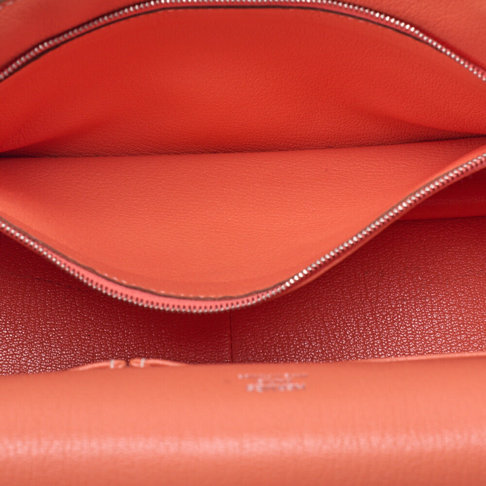 HERMES Gypsiere 30 Shoulder Bag Tryon Clemence Crevette Silver-Tone Hardware Pre-Owned - Vintage La Charme