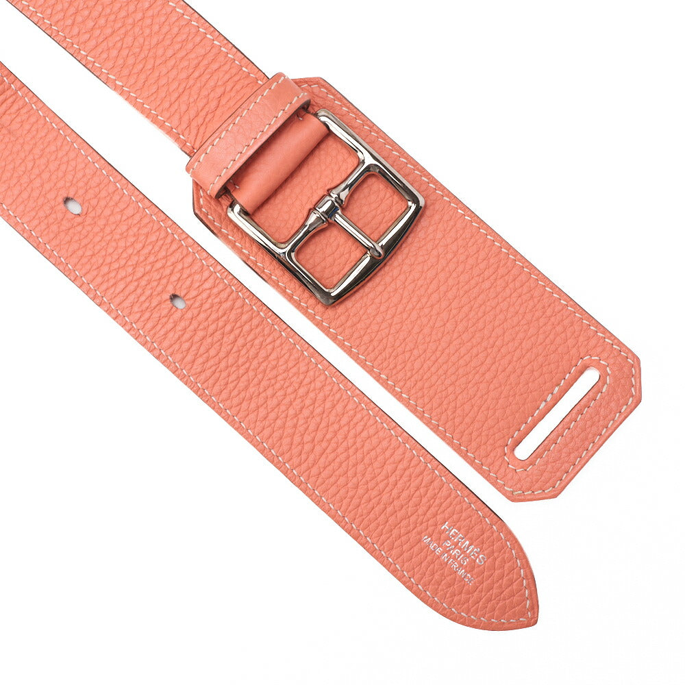 HERMES Gypsiere 30 Shoulder Bag Tryon Clemence Crevette Silver-Tone Hardware Pre-Owned - Vintage La Charme