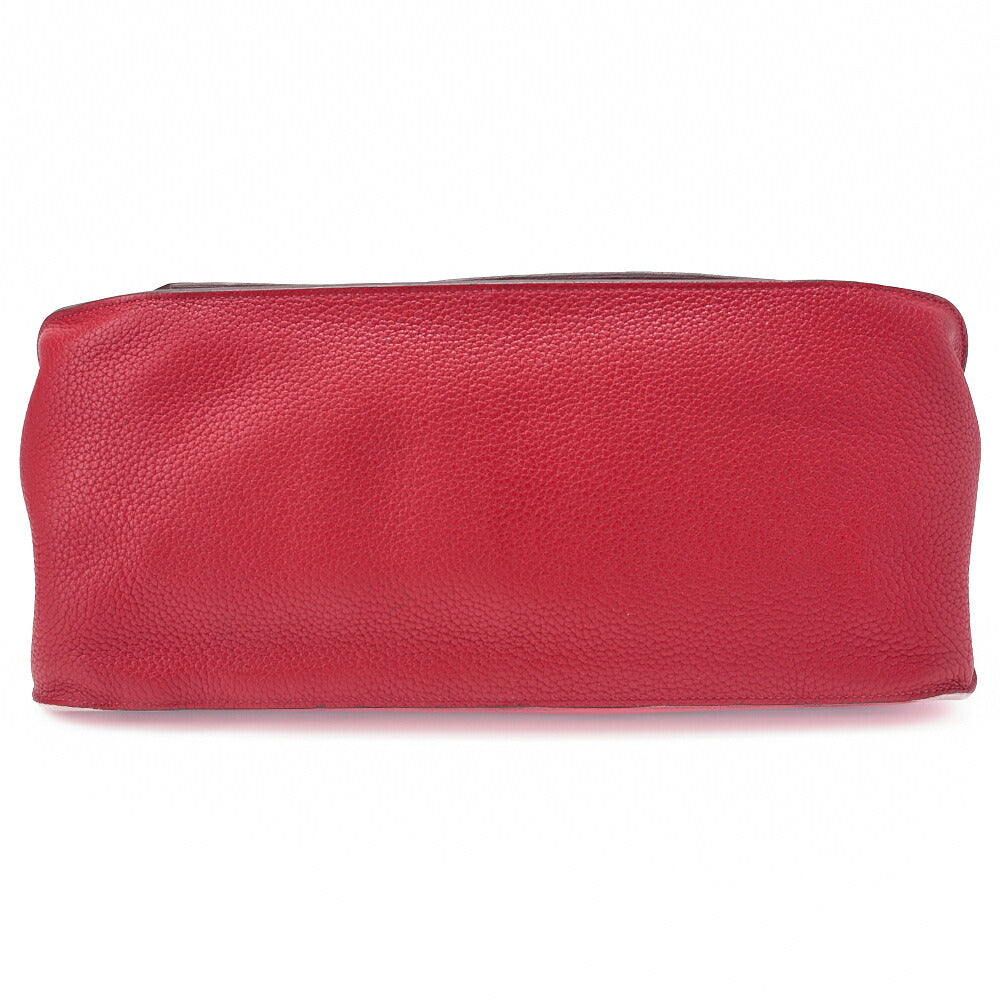 HERMES Gypsiere 34 Shoulder Bag Tryon Clemence Rouge Casaque Silver-Tone Hardware Pre-Owned - Vintage La Charme