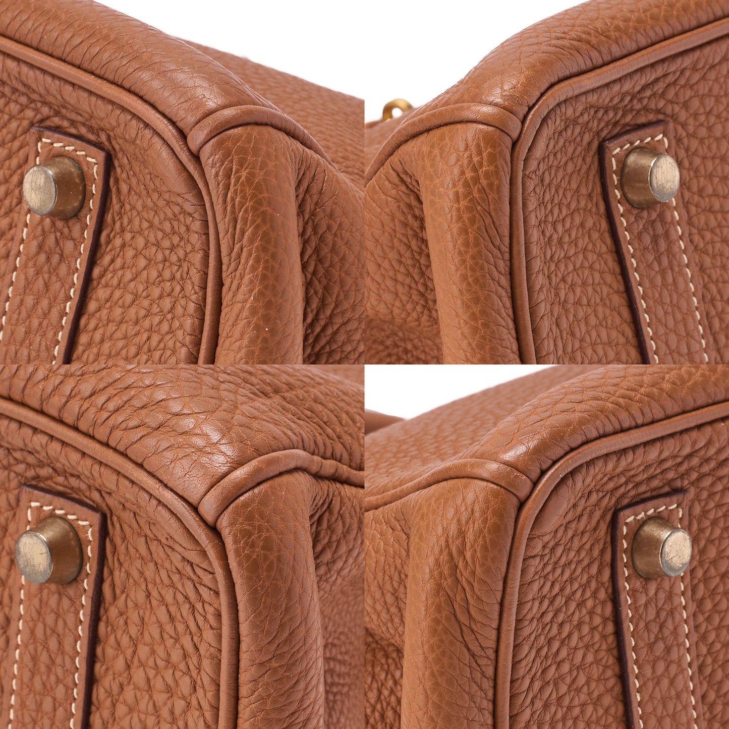 HERMES Birkin 35 Handbag Togo Gold Gold-Tone Hardware Pre-Owned - Vintage La Charme