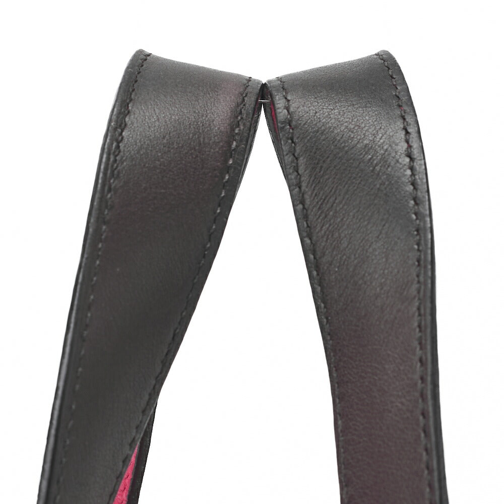 HERMES Picotin Lock PM Handbag Tryon Clemence Framboise Rouge, Silver-Tone Hardware, Pre-Owned - Vintage La Charme