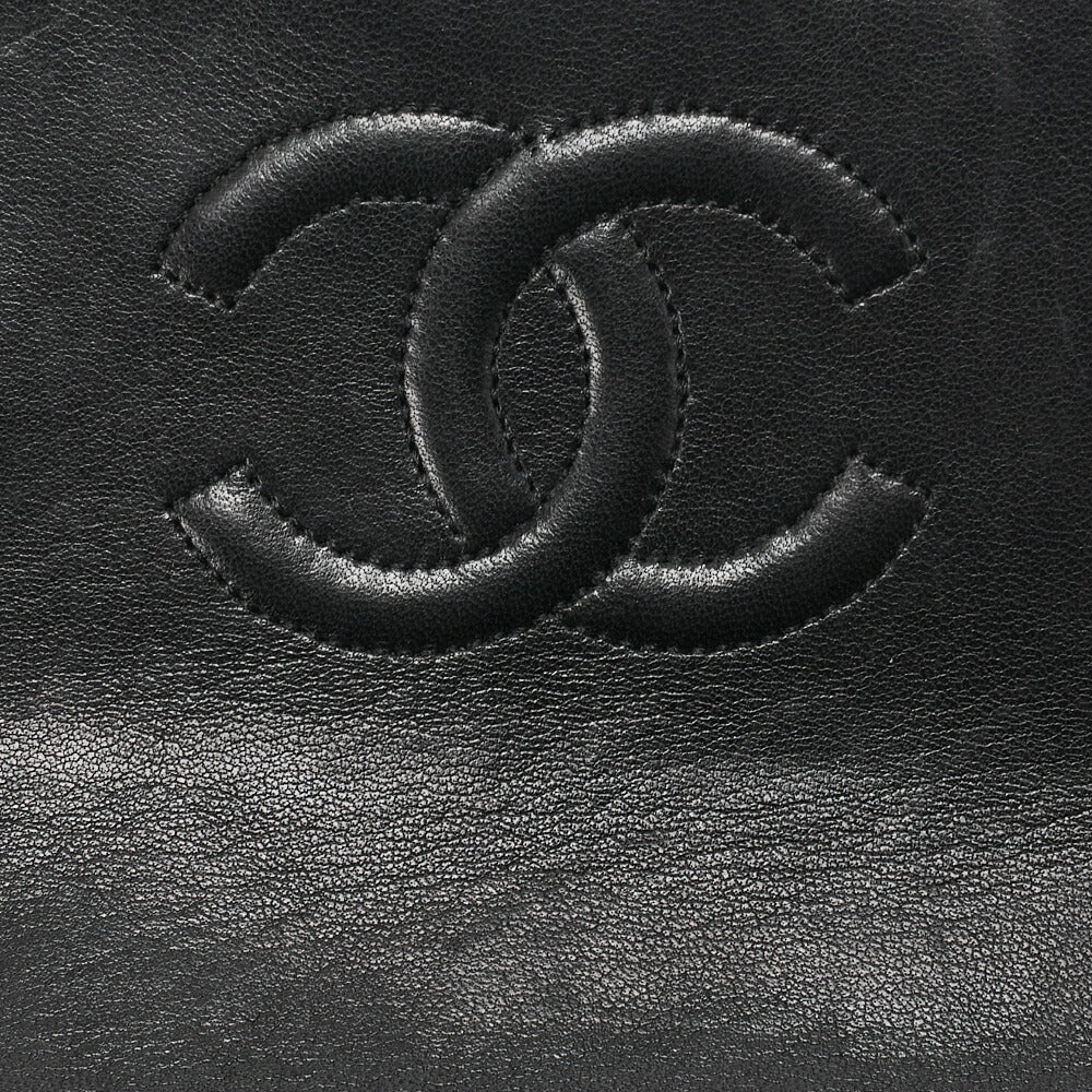 CHANEL Chain Shoulder Bag Matelasse Lambskin Black Gold-Tone Hardware Pre-Owned - Vintage La Charme