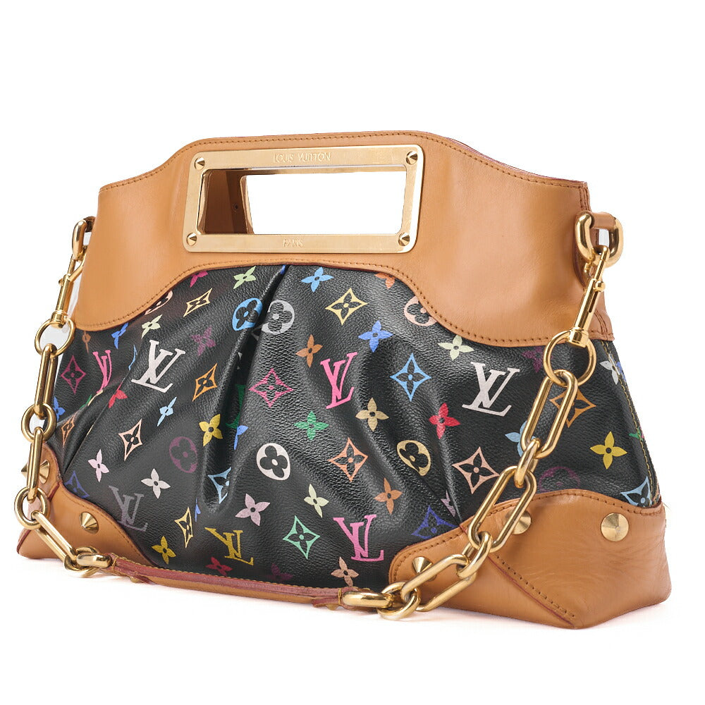 Louis Vuitton Shoulder Bag 2WAY Monogram Multicolor Canvas Noir Gold-Tone Hardware Pre-Owned - Vintage La Charme