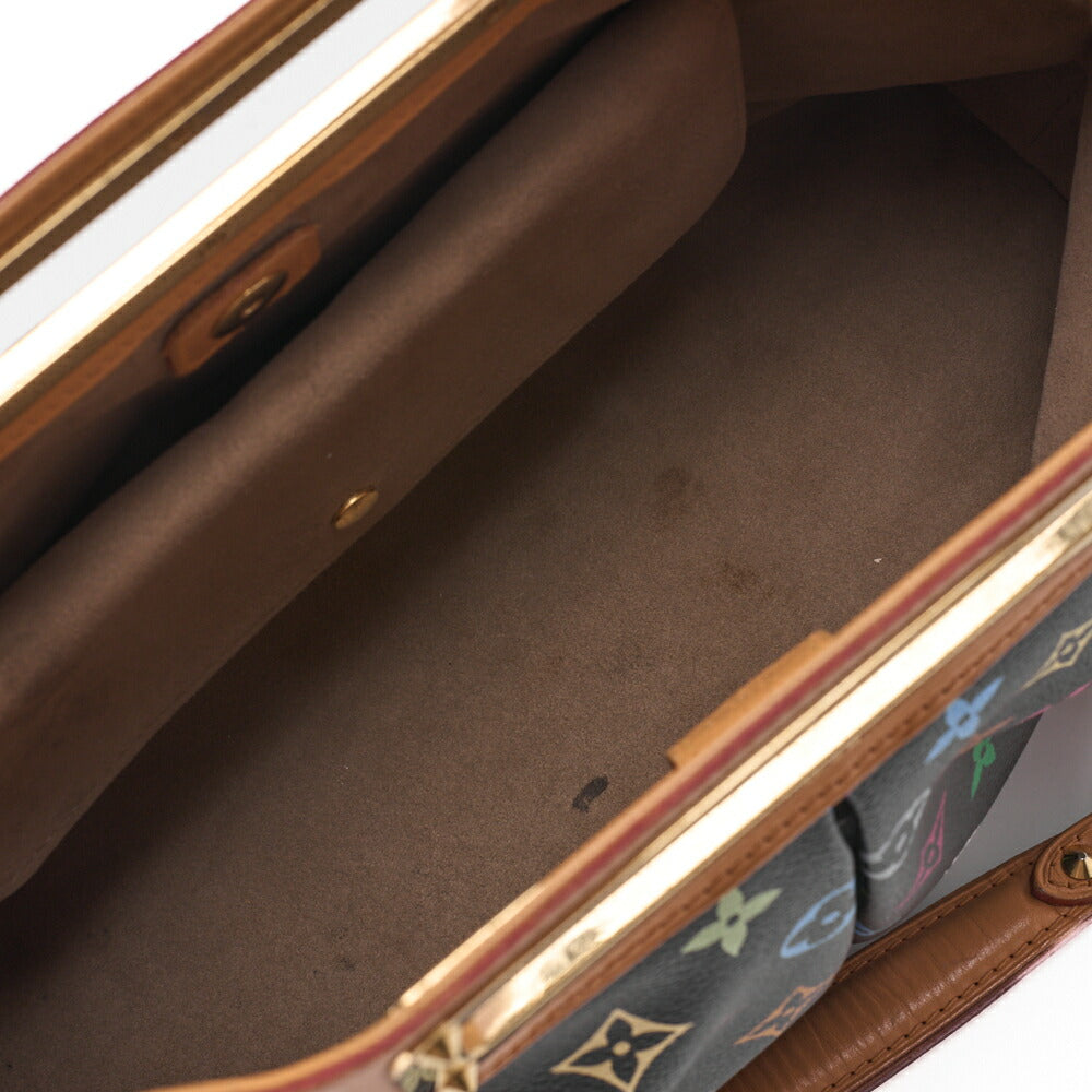 Louis Vuitton Shoulder Bag 2WAY Monogram Multicolor Canvas Noir Gold-Tone Hardware Pre-Owned - Vintage La Charme