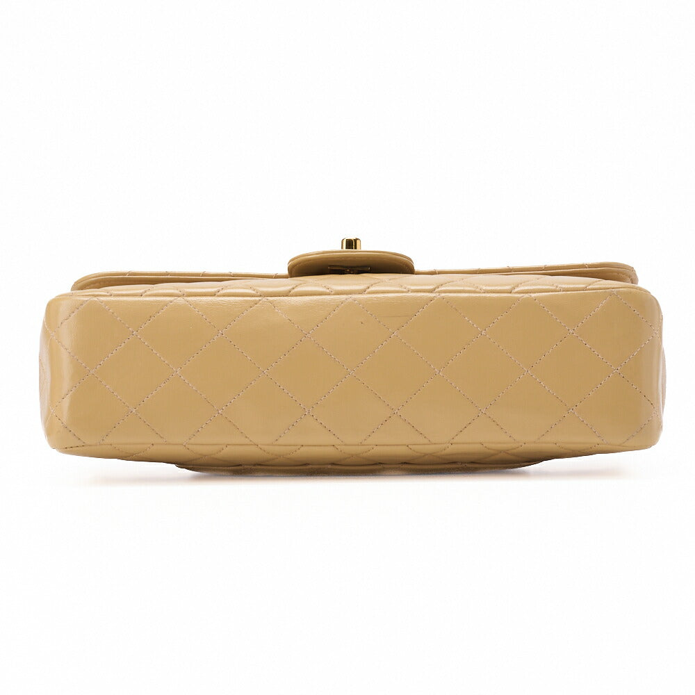 CHANEL Handbag Matelasse Coco Handle Lambskin Beige Gold-Tone Hardware Pre-Owned - Vintage La Charme