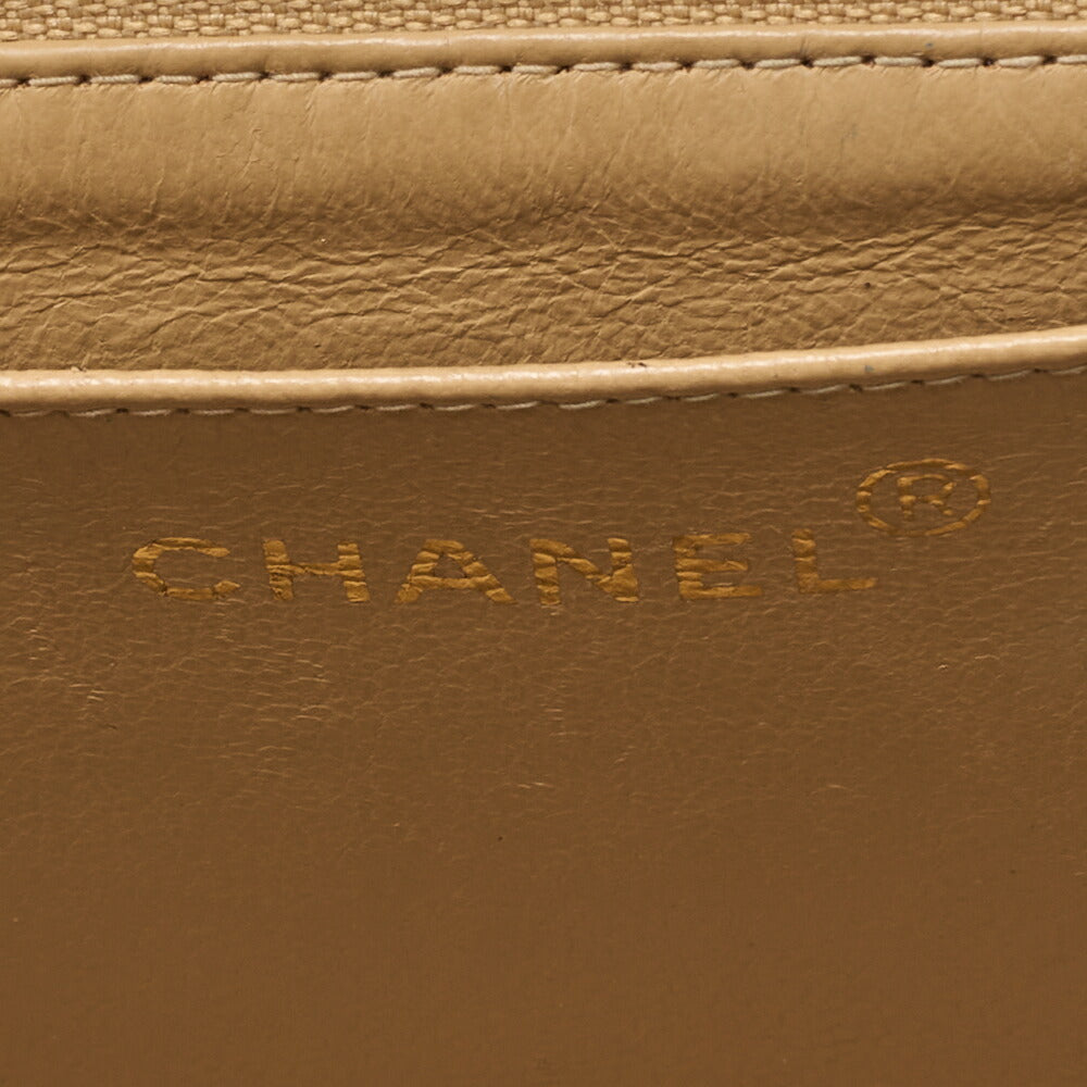 CHANEL Handbag Matelasse Coco Handle Lambskin Beige Gold-Tone Hardware Pre-Owned - Vintage La Charme
