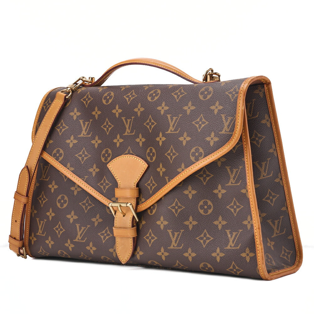 Louis Vuitton Shoulder Bag, Monogram Bel Air, Canvas, Brown, Gold-Tone Hardware, Pre-Owned - Vintage La Charme