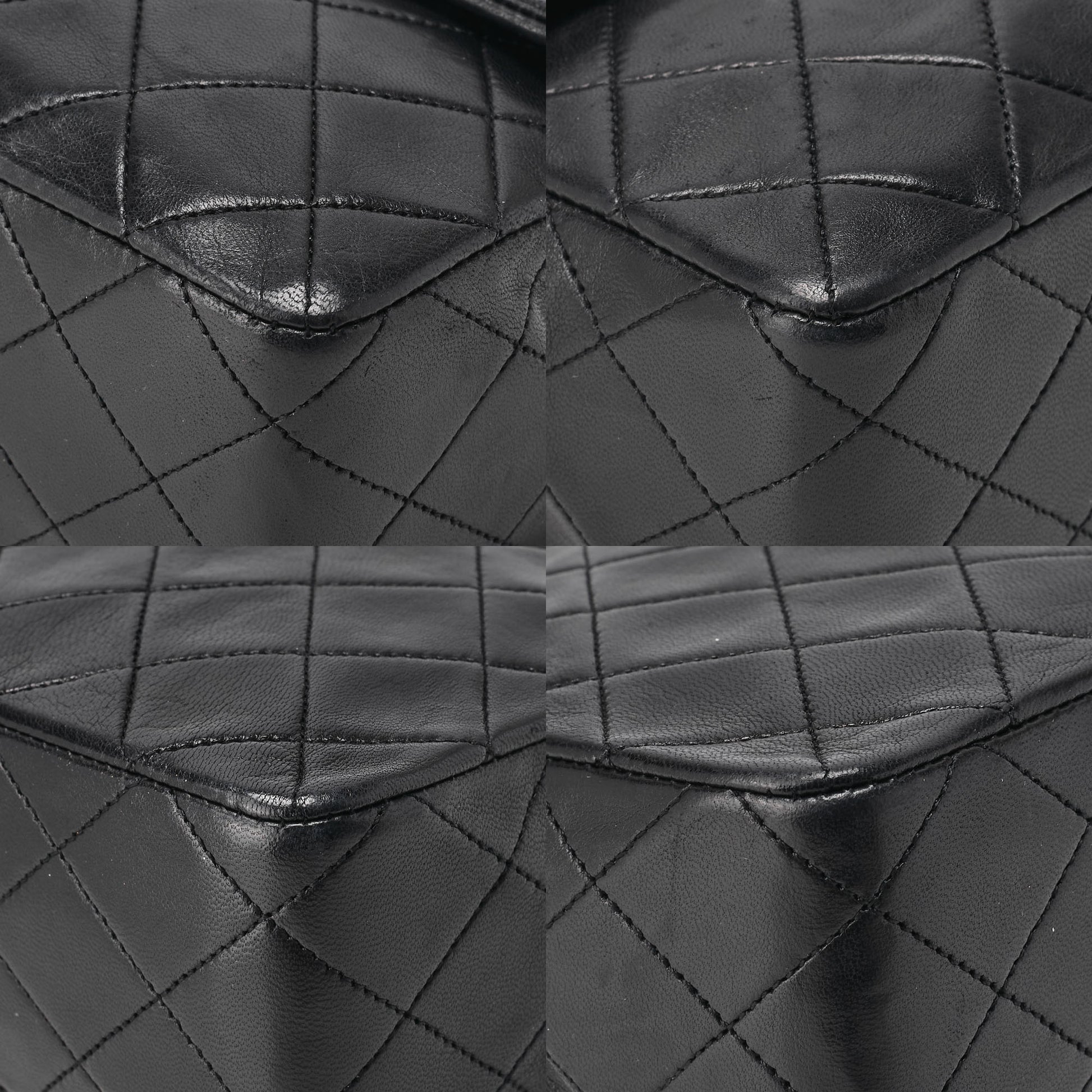 CHANEL Chain Shoulder Bag Matelasse Lambskin Black Gold-Tone Hardware Pre-Owned - Vintage La Charme