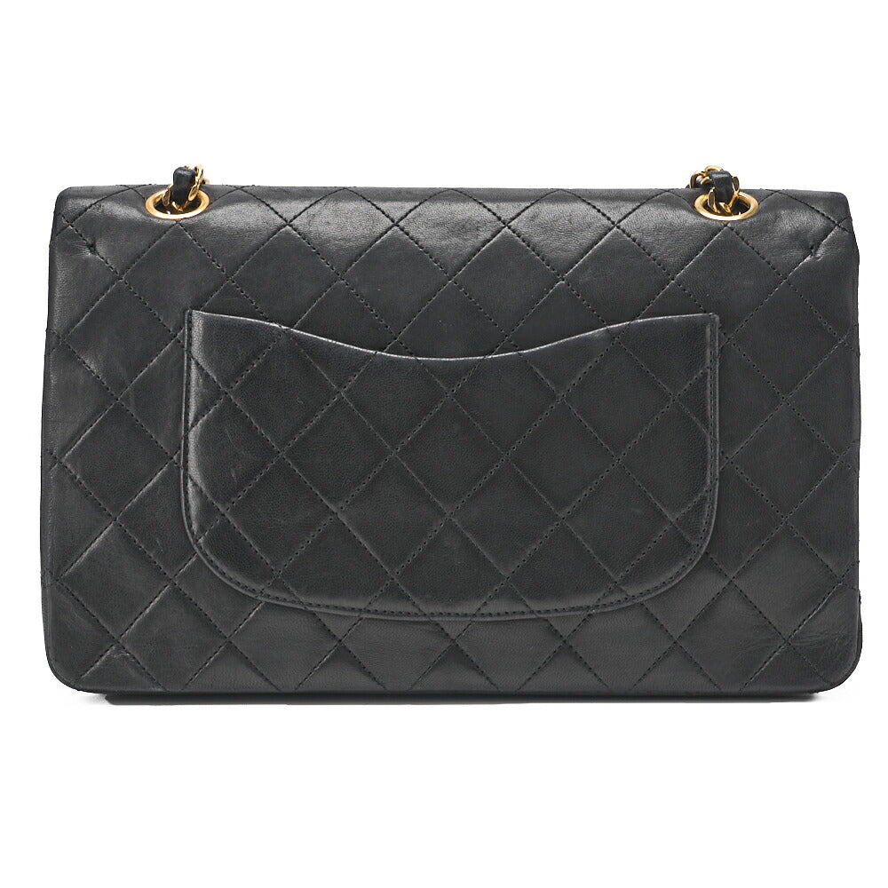 CHANEL Chain Shoulder Bag Matelasse Lambskin Black Gold-Tone Hardware Pre-Owned - Vintage La Charme