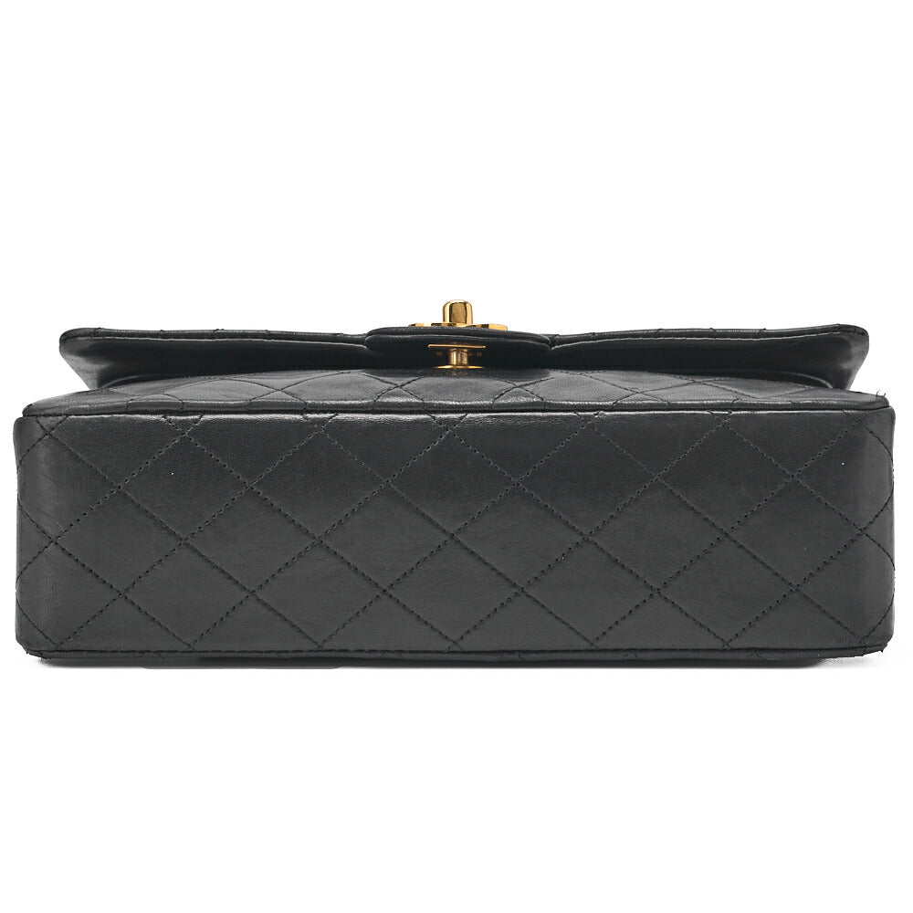 CHANEL Chain Shoulder Bag Matelasse Lambskin Black Gold-Tone Hardware Pre-Owned - Vintage La Charme