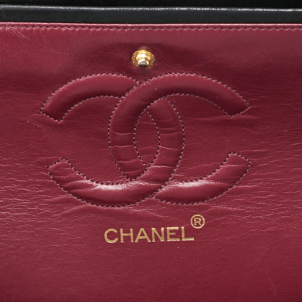 CHANEL Chain Shoulder Bag Matelasse Lambskin Black Gold-Tone Hardware Pre-Owned - Vintage La Charme