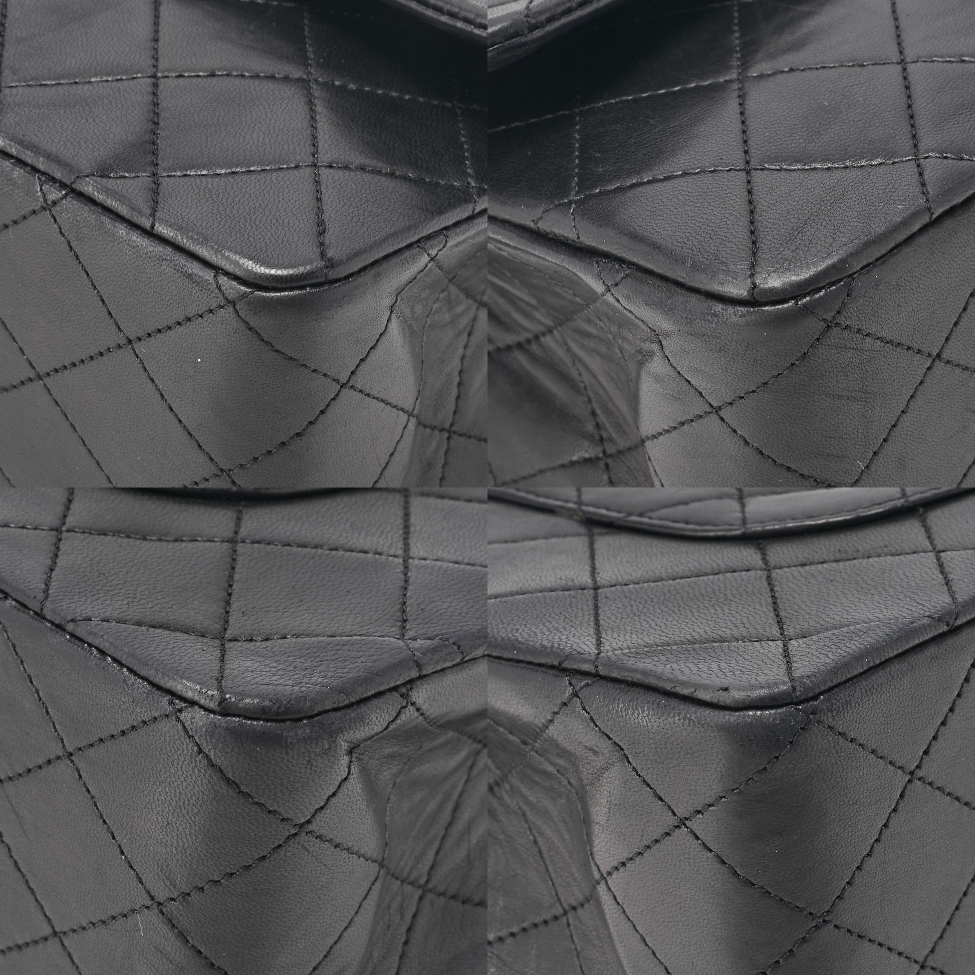 CHANEL Chain Shoulder Bag Matelasse Lambskin Black Gold-Tone Hardware Pre-Owned - Vintage La Charme