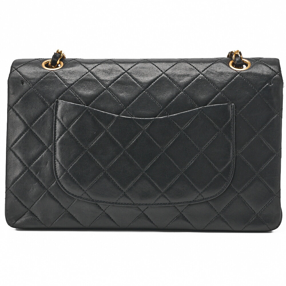 CHANEL Chain Shoulder Bag Matelasse Lambskin Black Gold-Tone Hardware Pre-Owned - Vintage La Charme