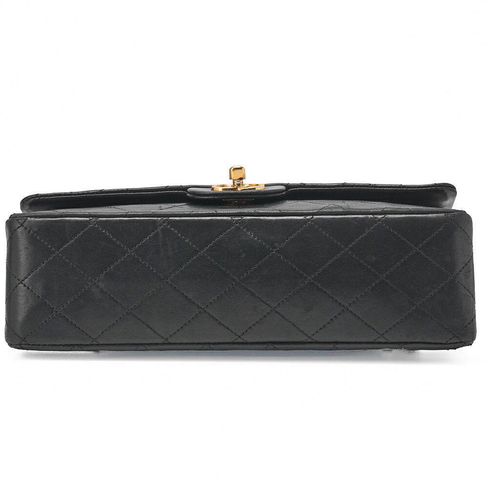 CHANEL Chain Shoulder Bag Matelasse Lambskin Black Gold-Tone Hardware Pre-Owned - Vintage La Charme