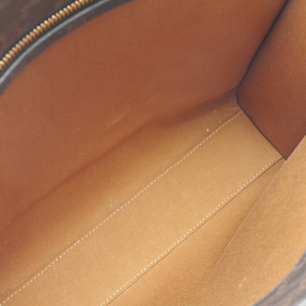 CELINE Medium Tote Bag, Triomphe Canvas, Black, Gold-Tone Hardware, Pre-Owned - Vintage La Charme