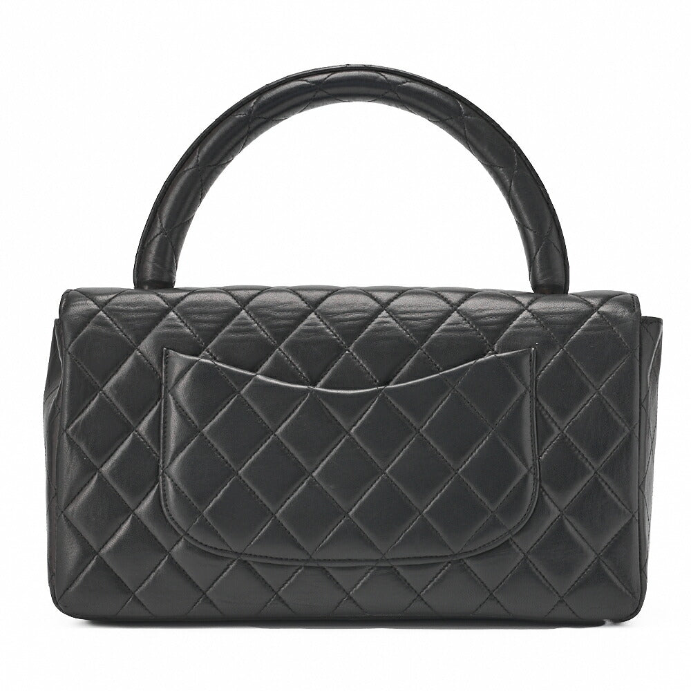 CHANEL Handbag Matelasse Coco Handle Lambskin Black Gold-Tone Hardware Pre-Owned - Vintage La Charme