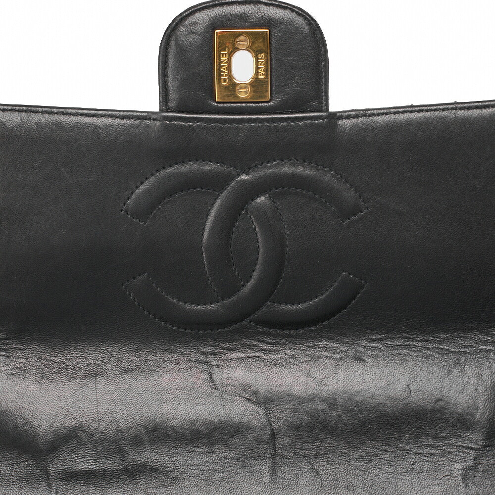 CHANEL Handbag Matelasse Coco Handle Lambskin Black Gold-Tone Hardware Pre-Owned - Vintage La Charme