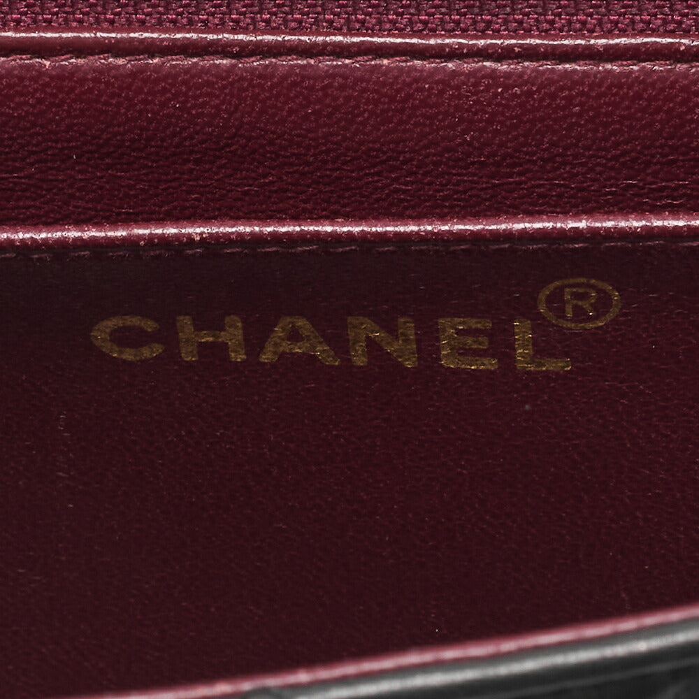 CHANEL Handbag Matelasse Coco Handle Lambskin Black Gold-Tone Hardware Pre-Owned - Vintage La Charme
