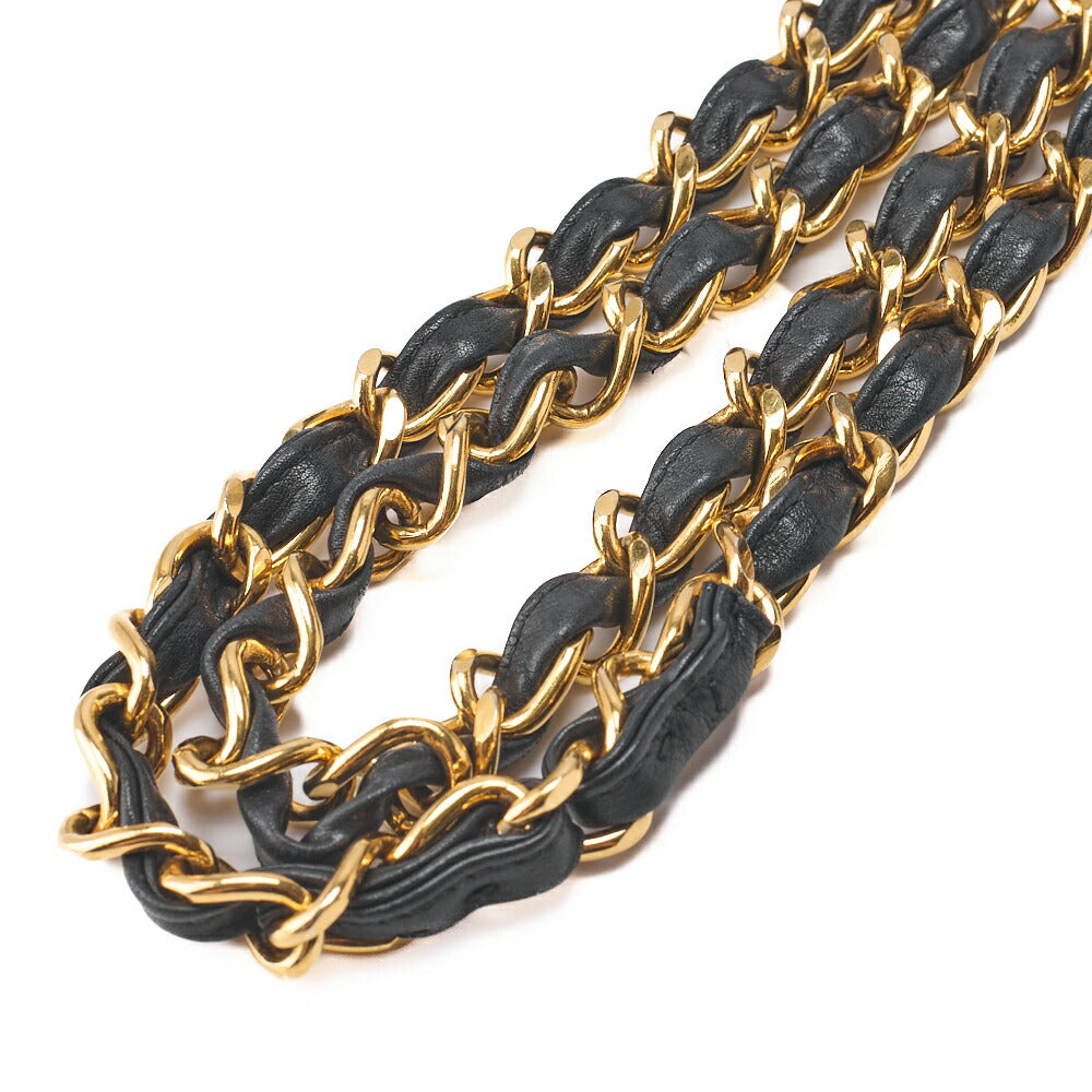 CHANEL Chain Shoulder Bag Big Matelasse Lambskin Black Gold-Tone Hardware Pre-Owned - Vintage La Charme