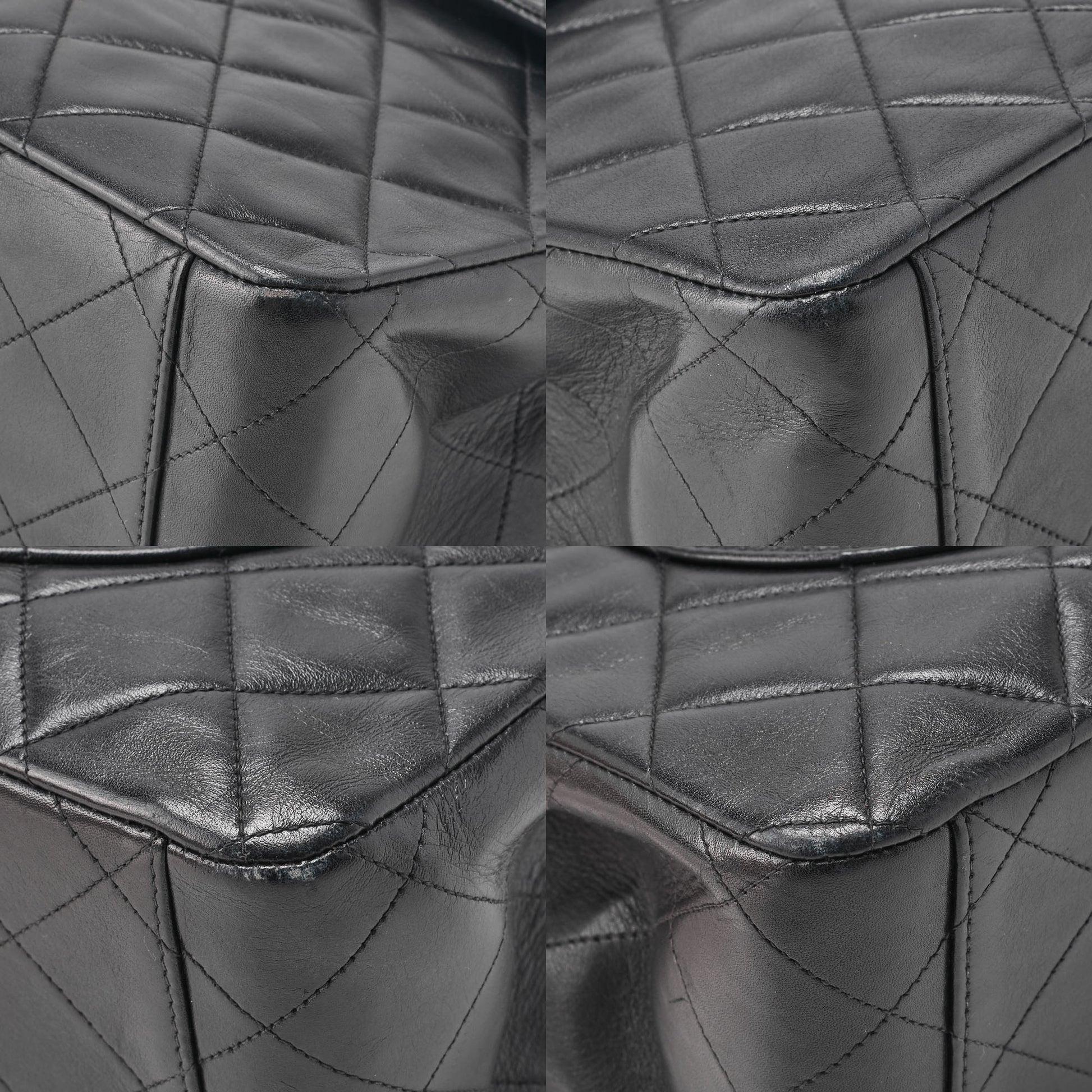 CHANEL Chain Shoulder Bag Big Matelasse Lambskin Black Gold-Tone Hardware Pre-Owned - Vintage La Charme