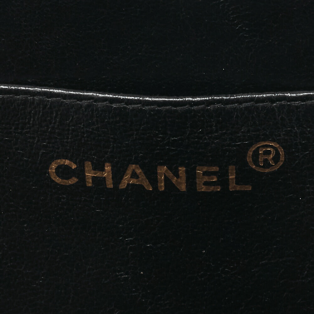 CHANEL Handbag Matelasse Coco Mark Heart Canvas Black Gold-Tone Hardware Pre-Owned - Vintage La Charme