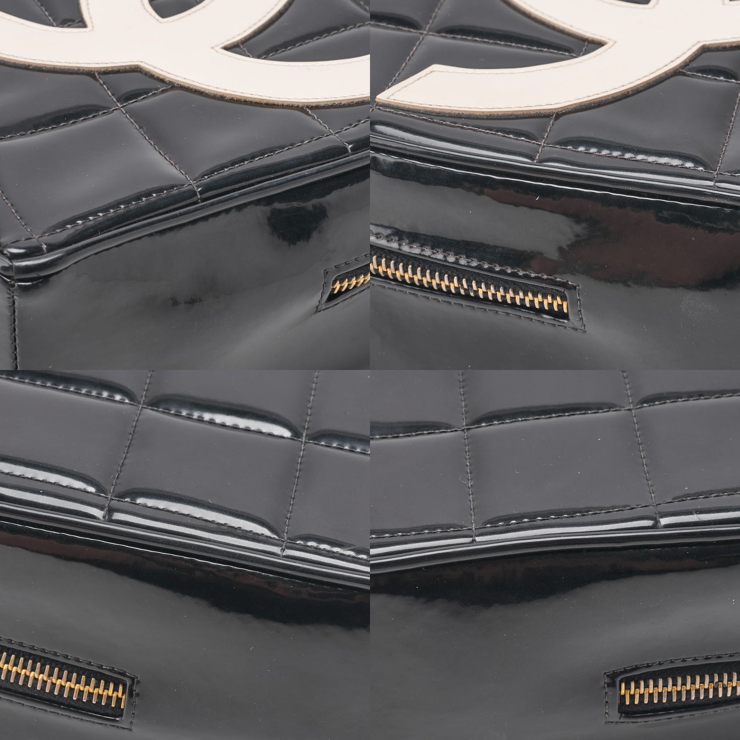 CHANEL Handbag Matelasse Coco Mark Heart Canvas Black Gold-Tone Hardware Pre-Owned - Vintage La Charme