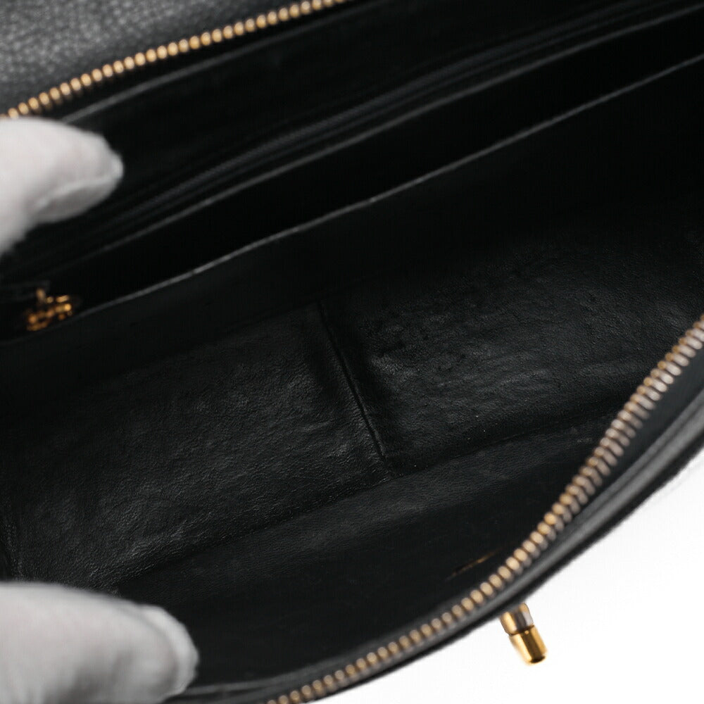 CHANEL Chain Backpack Bag, Matelasse, Turn Lock, Caviar Skin, Black, Gold-Tone Hardware, Pre-Owned - Vintage La Charme