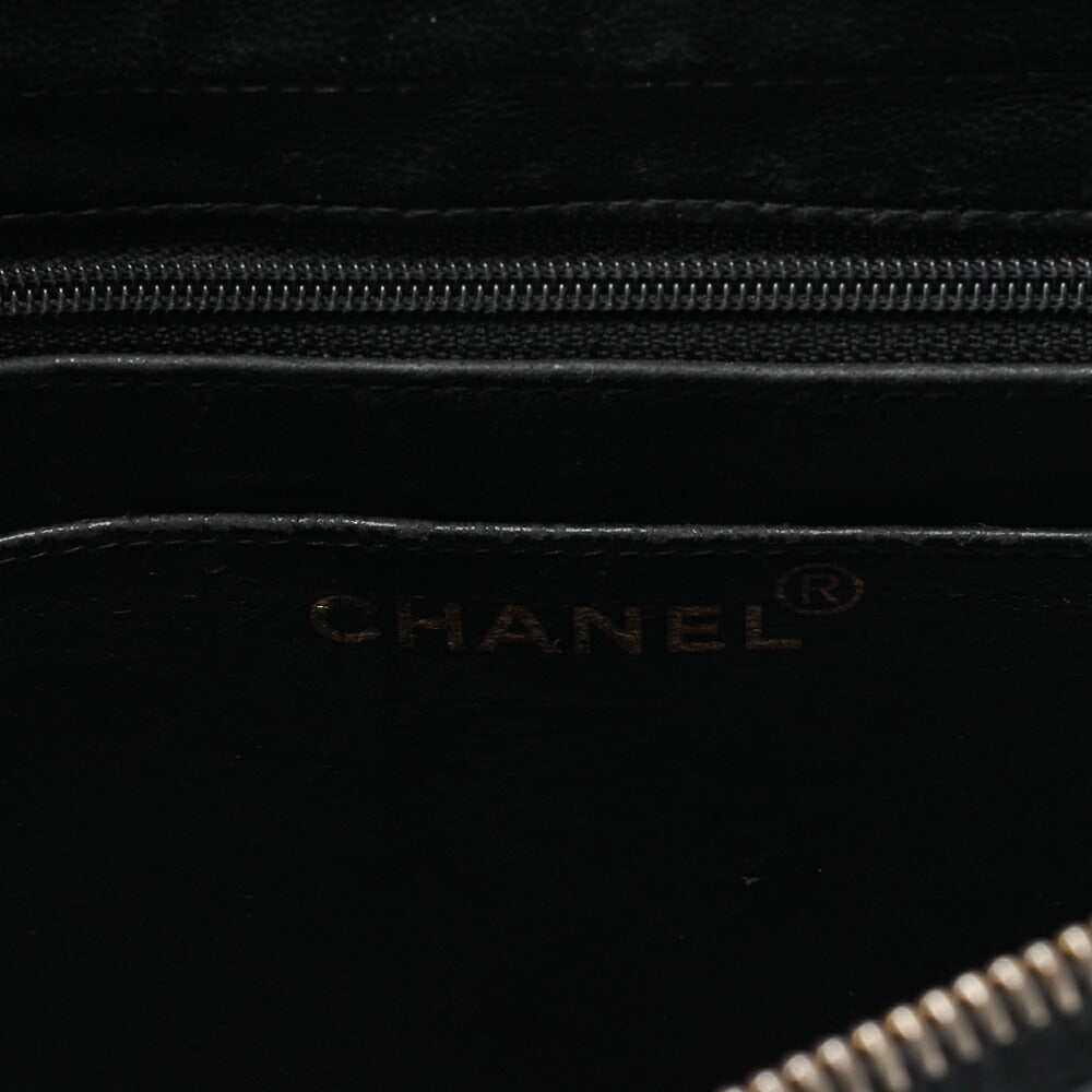 CHANEL Chain Backpack Bag, Matelasse, Turn Lock, Caviar Skin, Black, Gold-Tone Hardware, Pre-Owned - Vintage La Charme