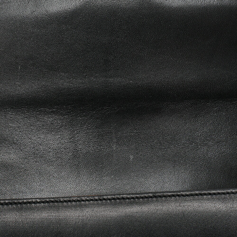 CELINE Shoulder Bag Carriage Calfskin Black Gold-Tone Hardware Pre-Owned - Vintage La Charme