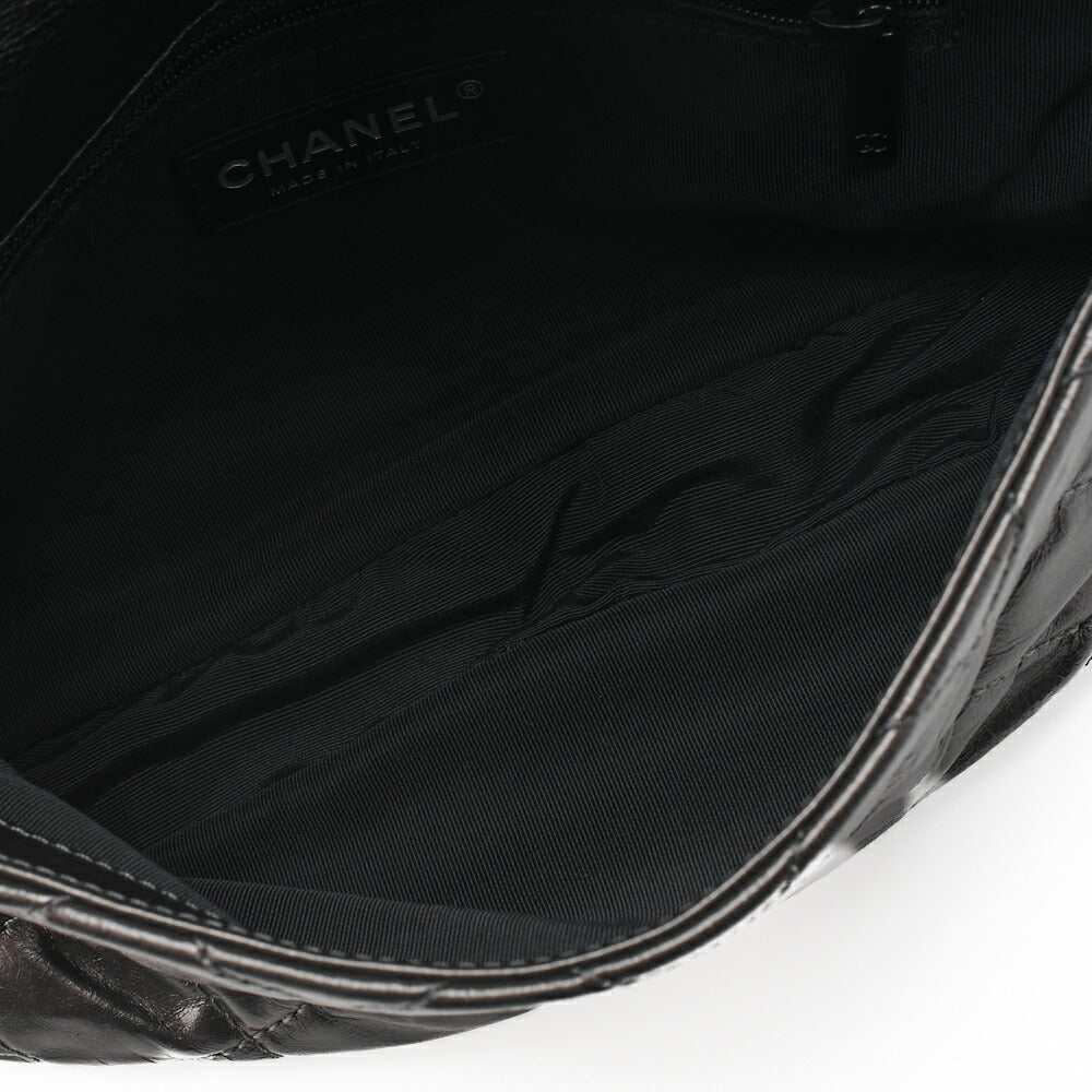 CHANEL Shoulder Bag, Matelasse, Vintage Calf, Black, Black Metal Hardware, Pre-Owned - Vintage La Charme