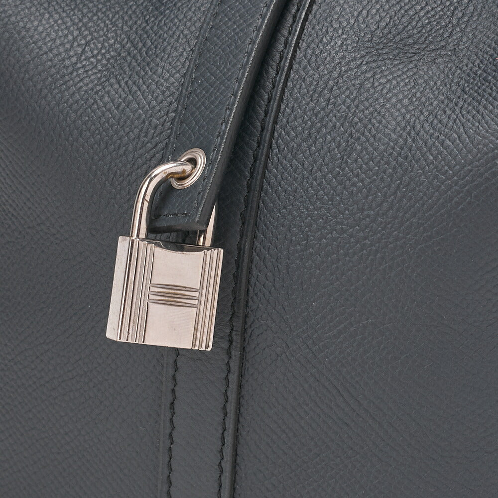 HERMES Handbag Picotan Lock MM Epson Brood de Prusse Blue Silver-Tone Hardware Pre-Owned - Vintage La Charme