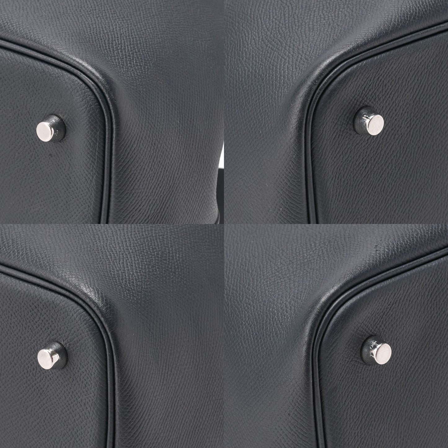 HERMES Handbag Picotan Lock MM Epson Brood de Prusse Blue Silver-Tone Hardware Pre-Owned - Vintage La Charme