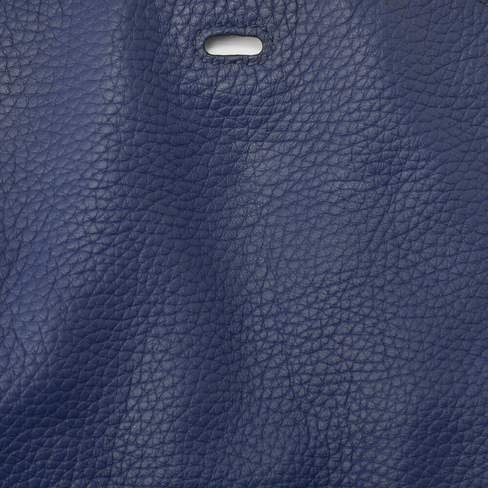 HERMES Lindy 30 2WAY Shoulder Bag Tryon Clemence Blue Iris Silver-Tone Hardware Pre-Owned - Vintage La Charme