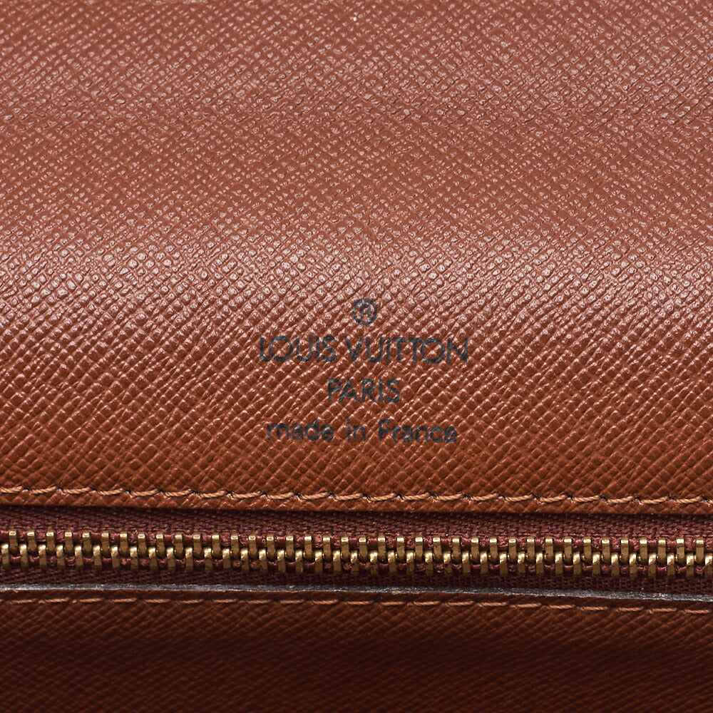 Louis Vuitton Handbag Monceau Monogram Canvas Brown Gold-Tone Hardware Pre-Owned - Vintage La Charme