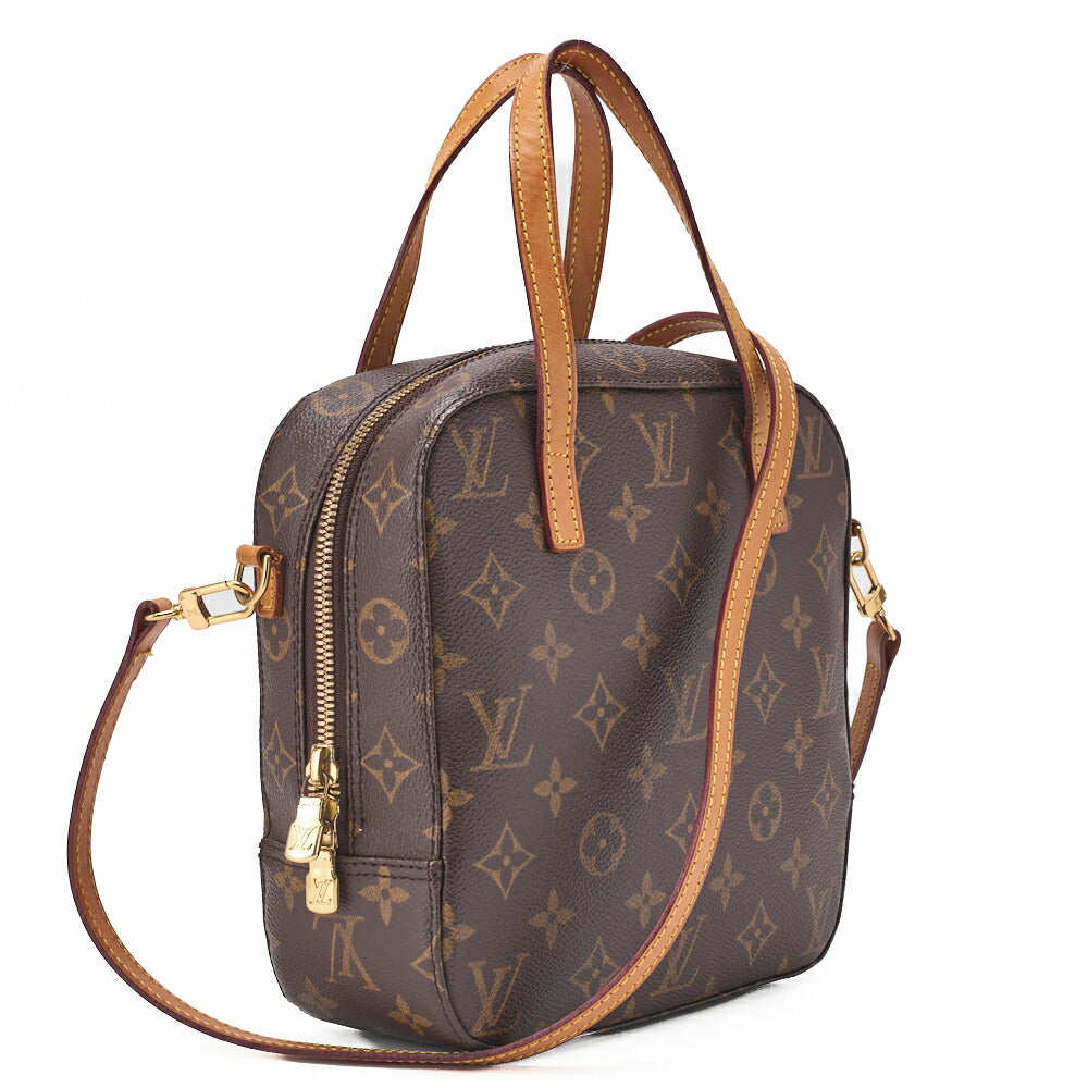 Louis Vuitton Shoulder Bag, Monogram, 2WAY, Canvas, Brown, Gold-Tone Hardware, Pre-Owned - Vintage La Charme