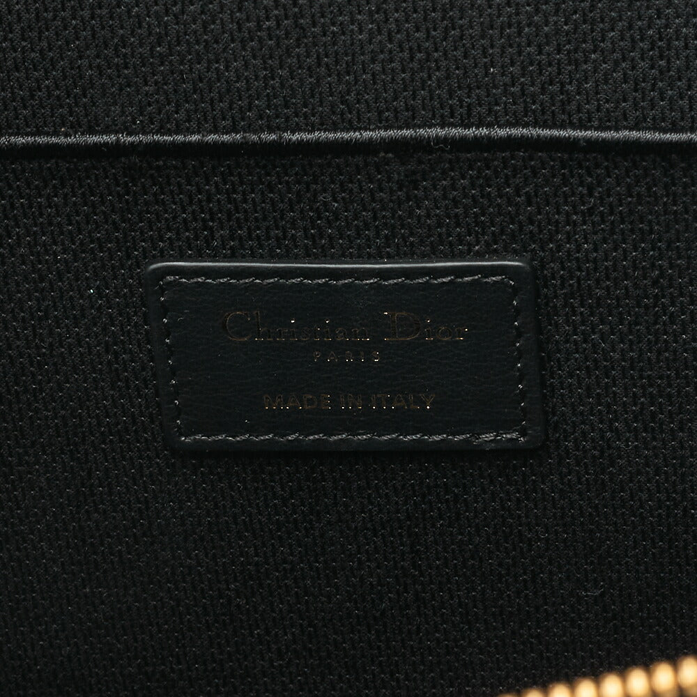 Dior Handbag Vanity Velour Black Gold-Tone Hardware Pre-Owned - Vintage La Charme
