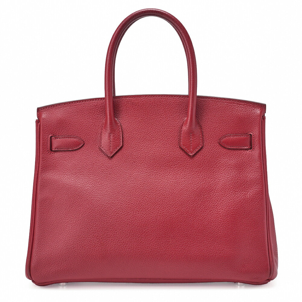 HERMES Birkin 30 Tote Bag Togo Rouge Piment Silver-Tone Hardware Pre-Owned - Vintage La Charme