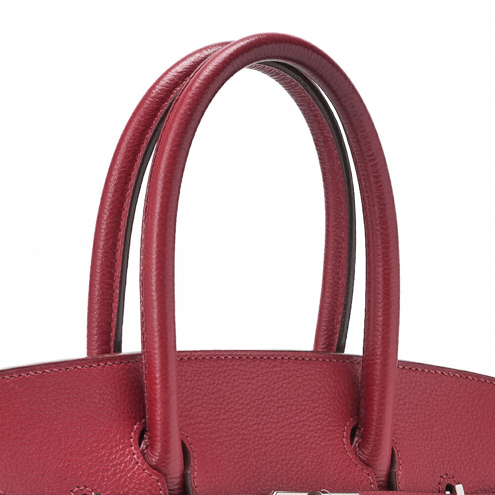 HERMES Birkin 30 Tote Bag Togo Rouge Piment Silver-Tone Hardware Pre-Owned - Vintage La Charme