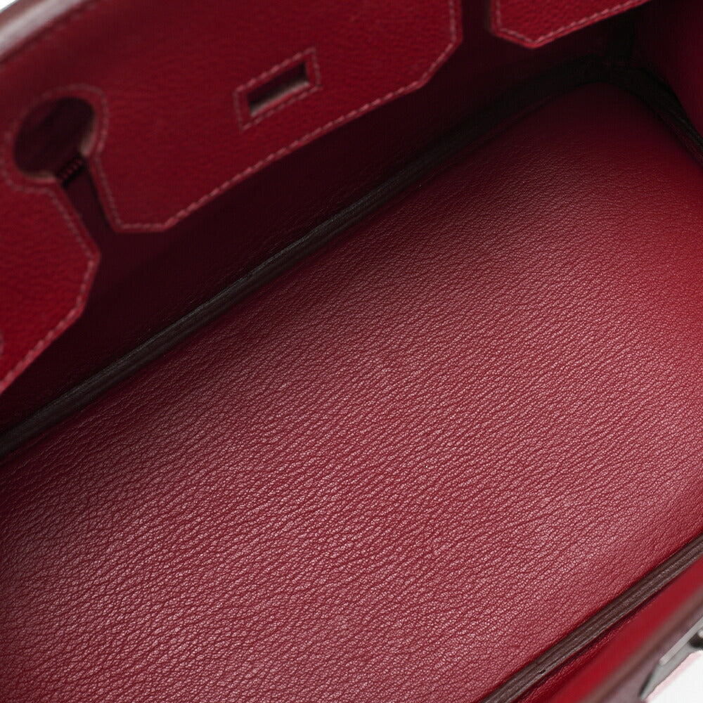 HERMES Birkin 30 Tote Bag Togo Rouge Piment Silver-Tone Hardware Pre-Owned - Vintage La Charme